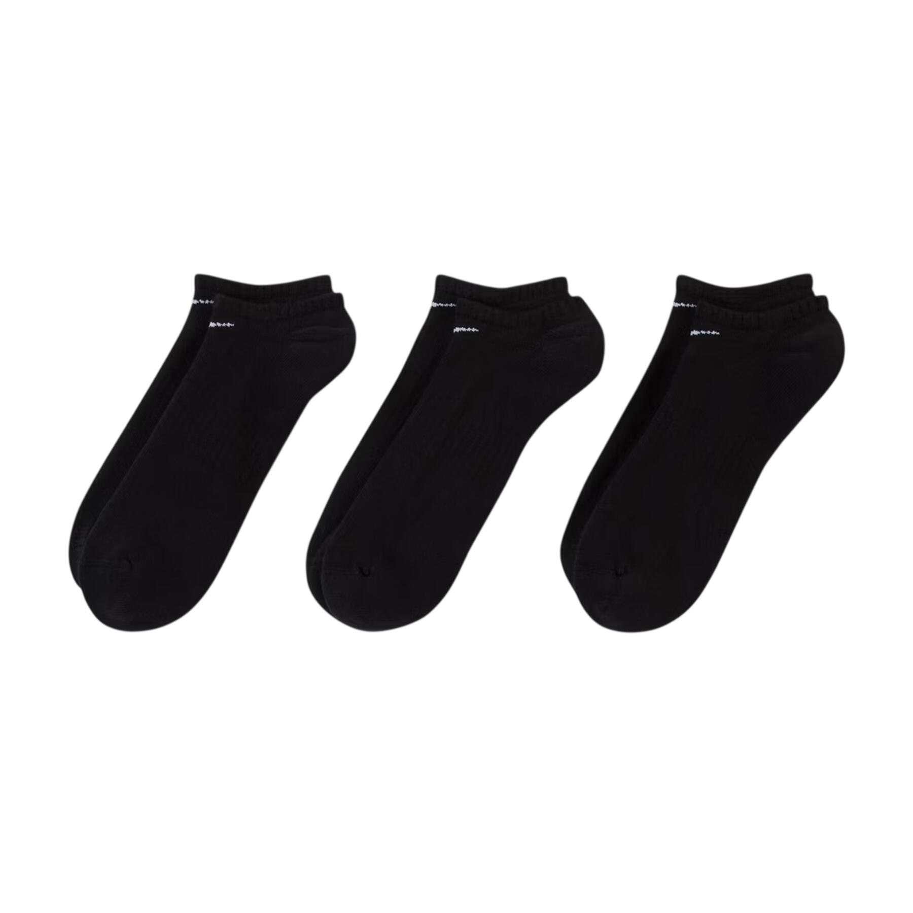 Nike Womens/Ladies Cushioned No-Show Socks (Pack of 3)