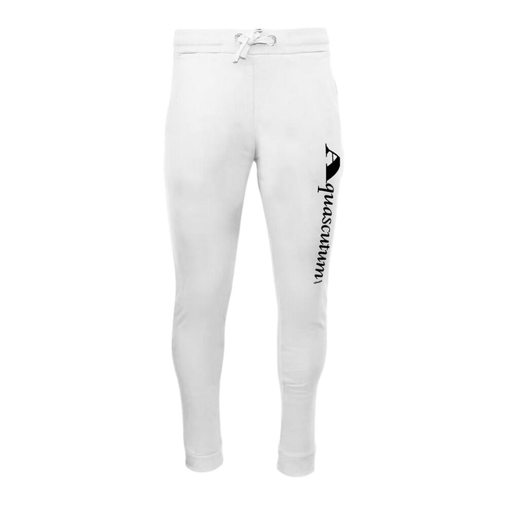 Aquascutum Mens Vertical Logo Slim Sweatpants