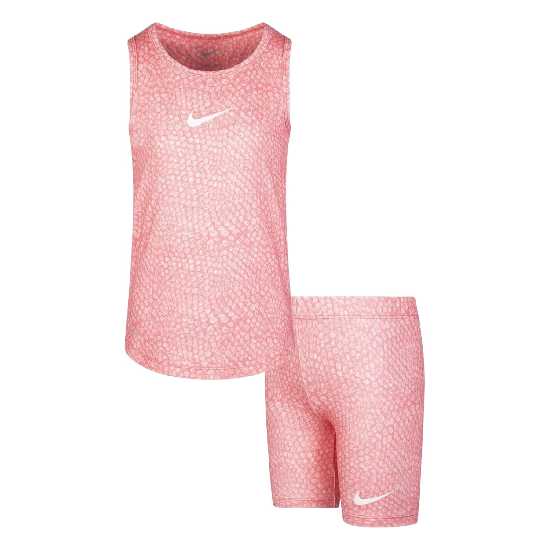 Nike Childrens/Kids Snake Print Top & Shorts Set