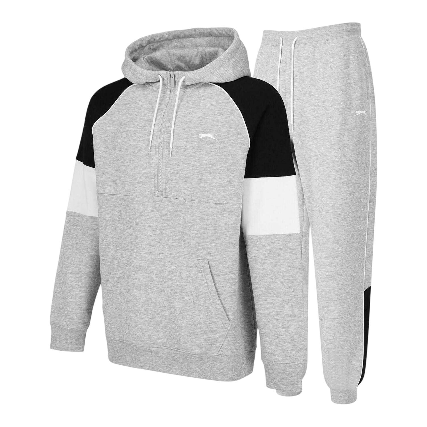 Slazenger Mens Quarter Zip Tracksuit Set