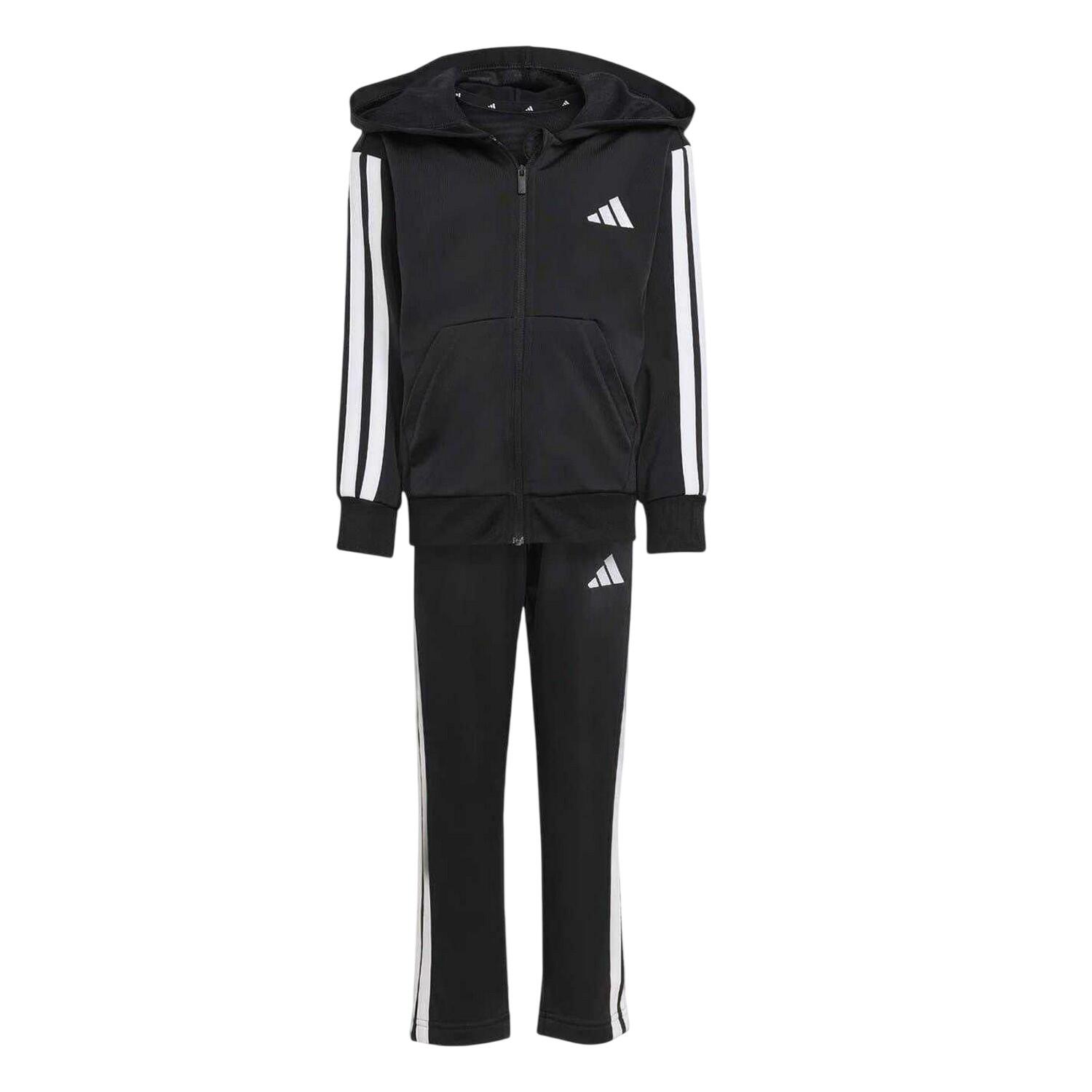 Adidas Childrens/Kids 3 Stripes Two Piece Long-Sleeved Tracksuit