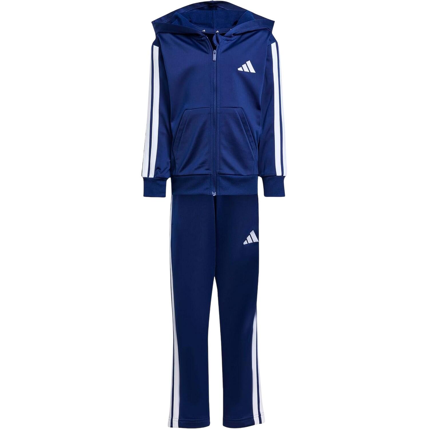 Adidas Childrens/Kids 3 Stripes Two Piece Long-Sleeved Tracksuit
