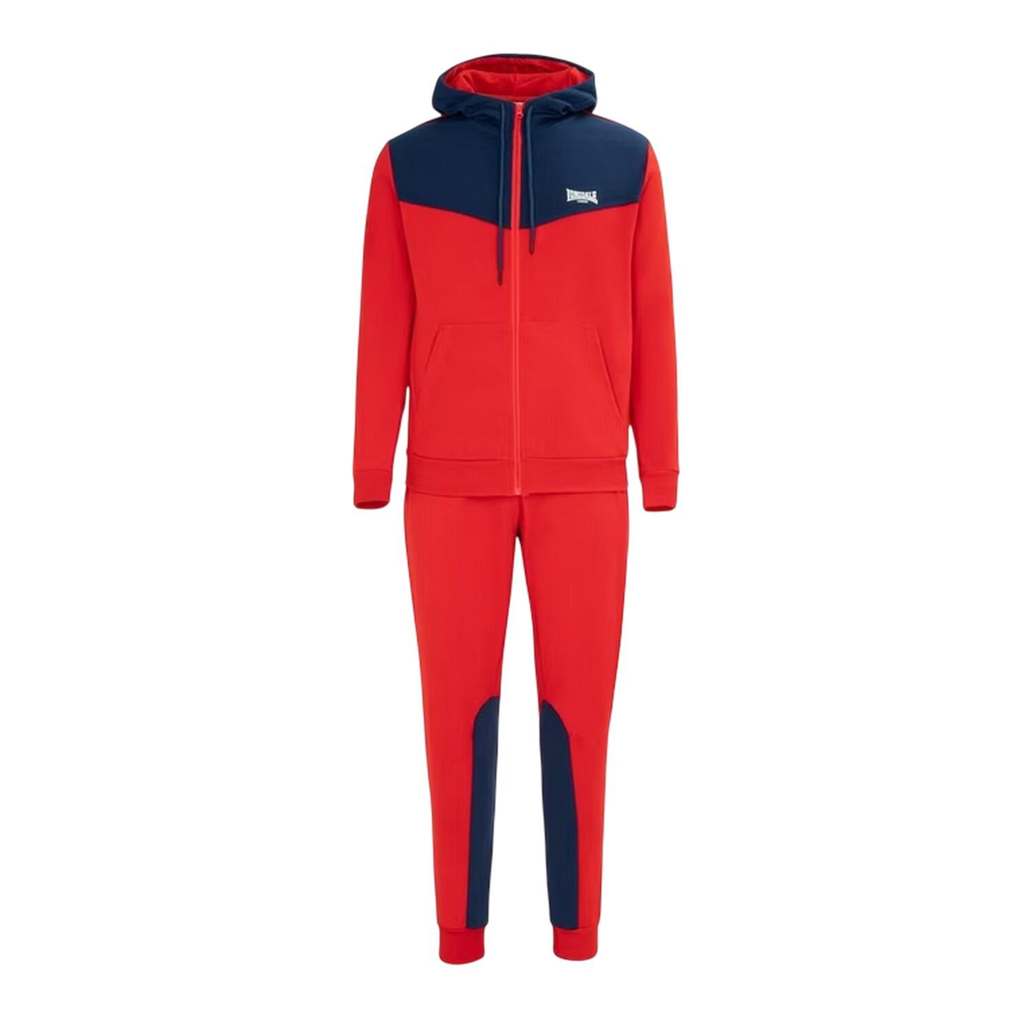 Lonsdale Mens Two Tone Cotton Blend Workout Tracksuit