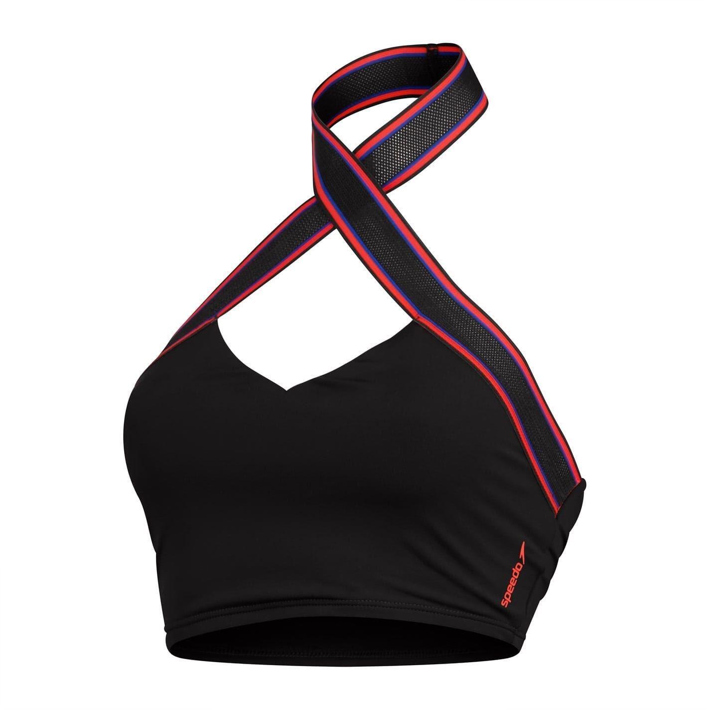 Speedo Womens/Ladies Halter Neck Crop Top