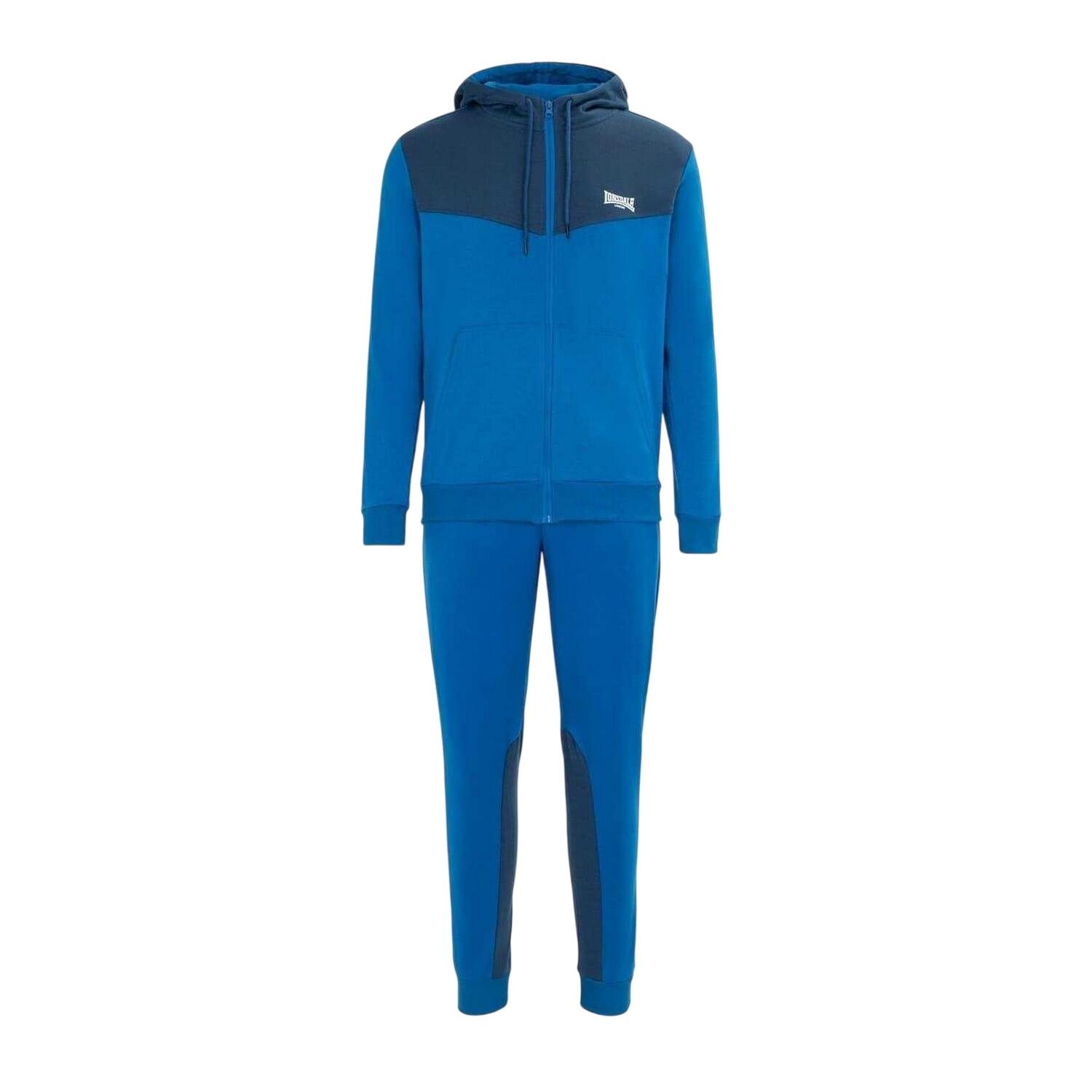 Lonsdale Mens Two Tone Cotton Blend Workout Tracksuit