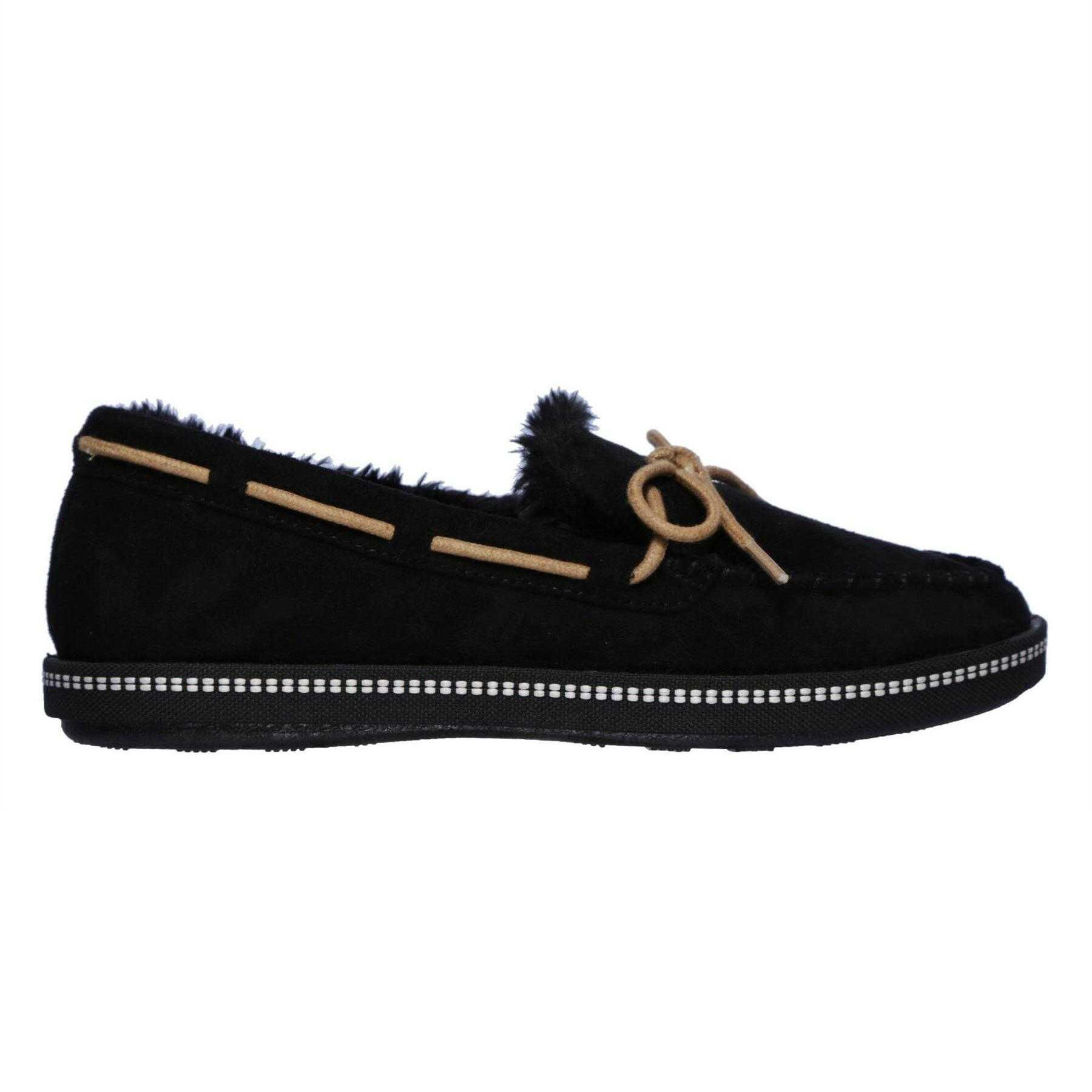 Skechers Womens/Ladies Cozy Faux Suede Flat Moccasin Slippers