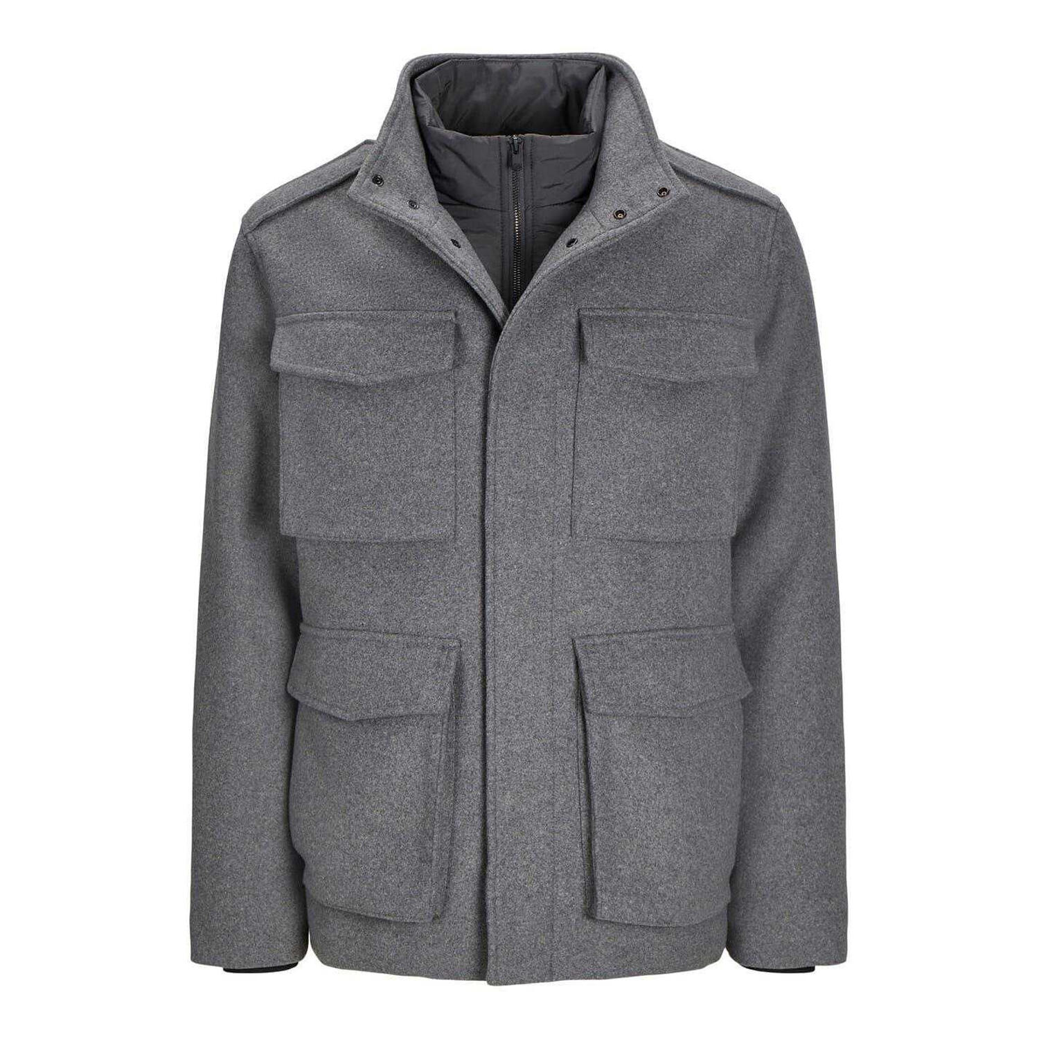 Jack And Jones Mens Alex Multi Pocket Regular Field Jacket