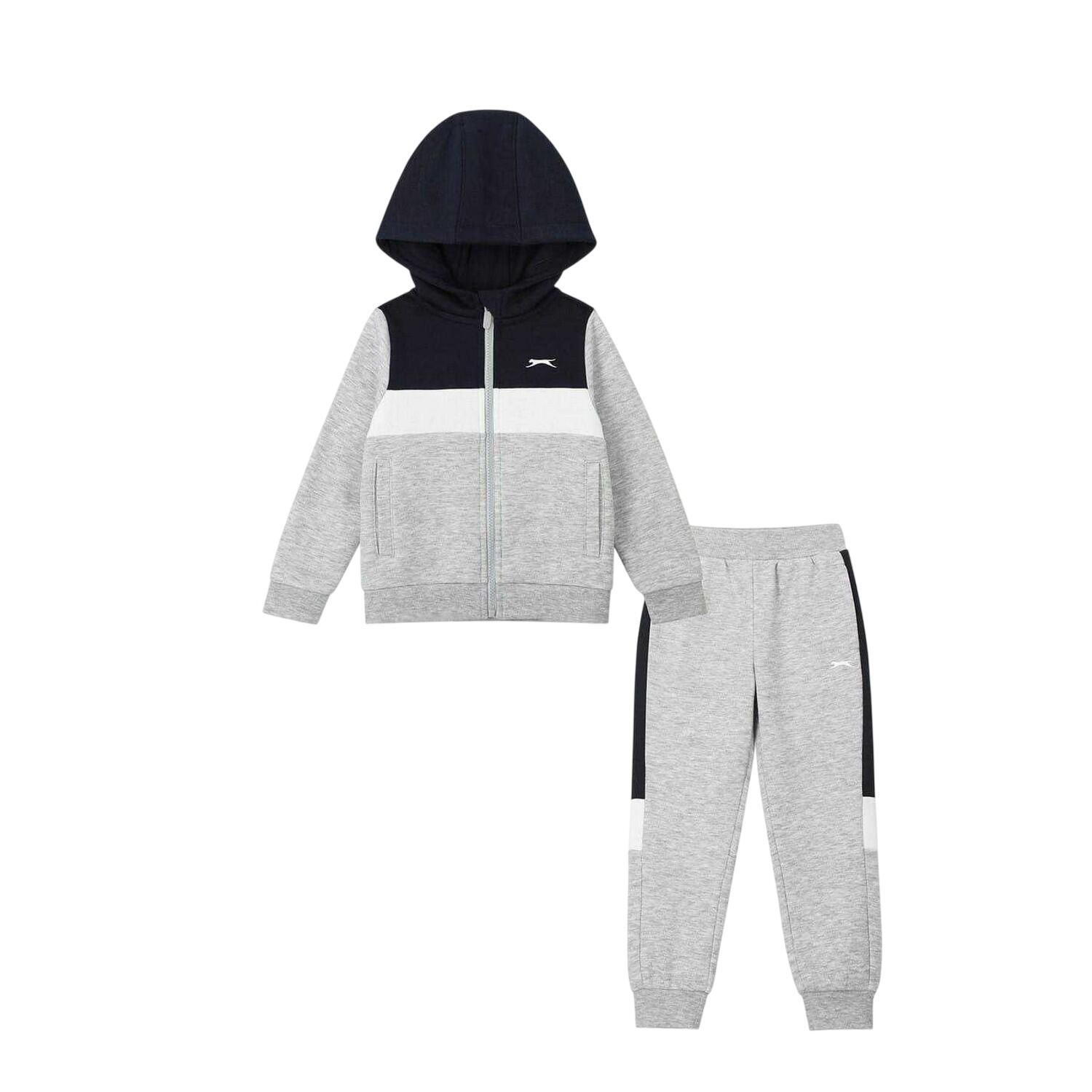 Slazenger Childrens/Kids Colour Block Fleece Tracksuit