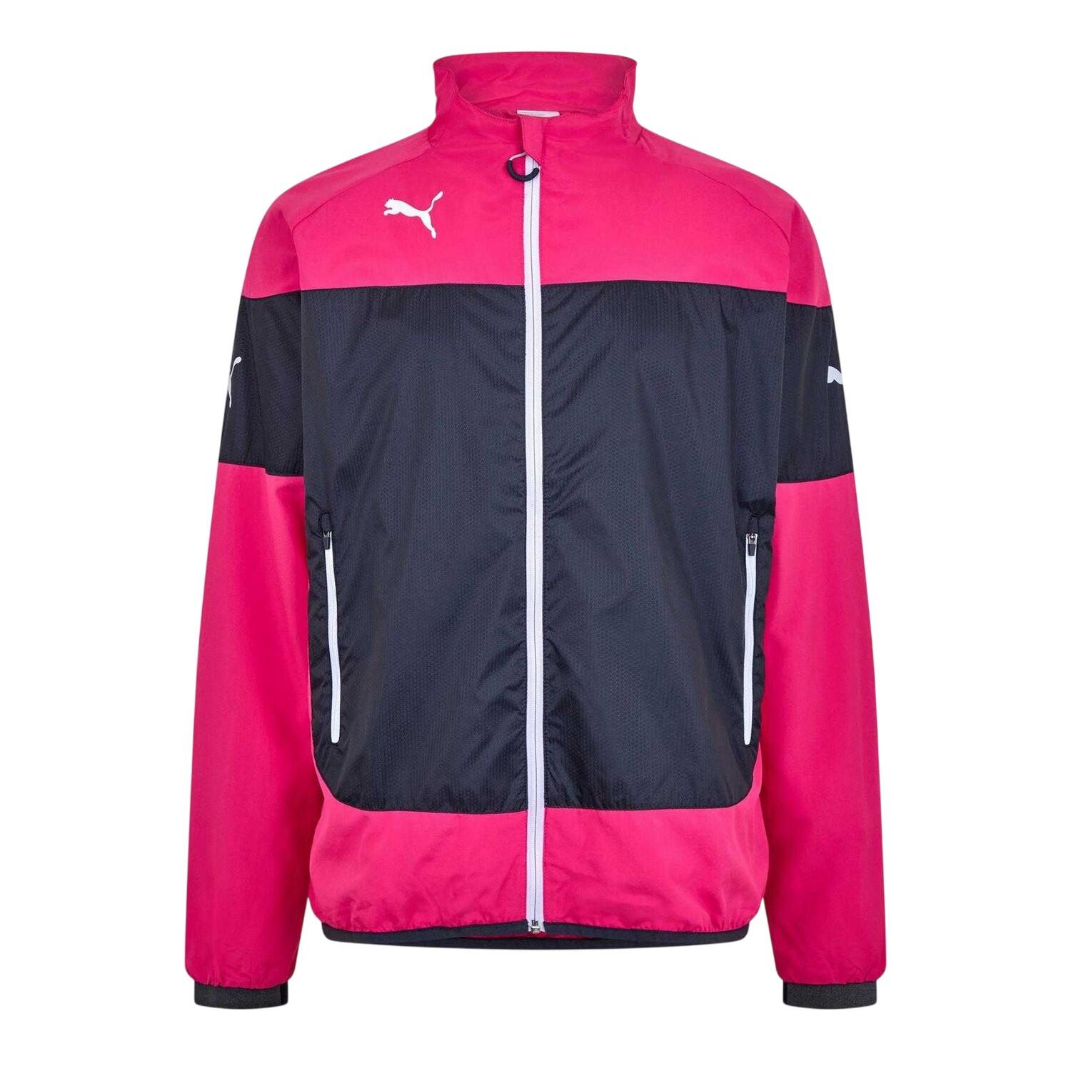 Puma Mens Indomitable Colour Block Relaxed Fit Long-Sleeved Jacket
