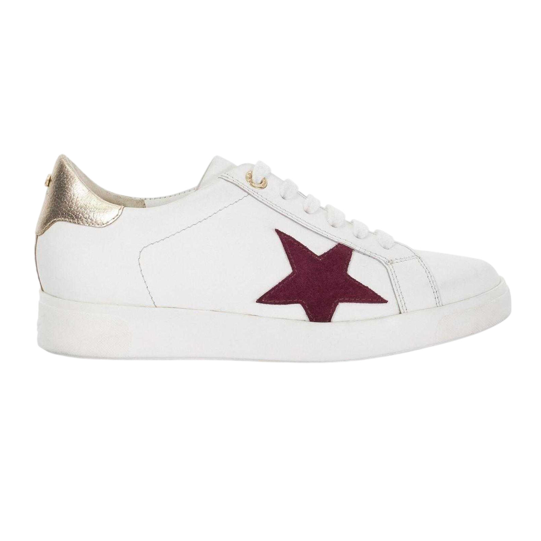 Dune London Womens/Ladies Edriss Metallic Star Canvas Platform Trainers