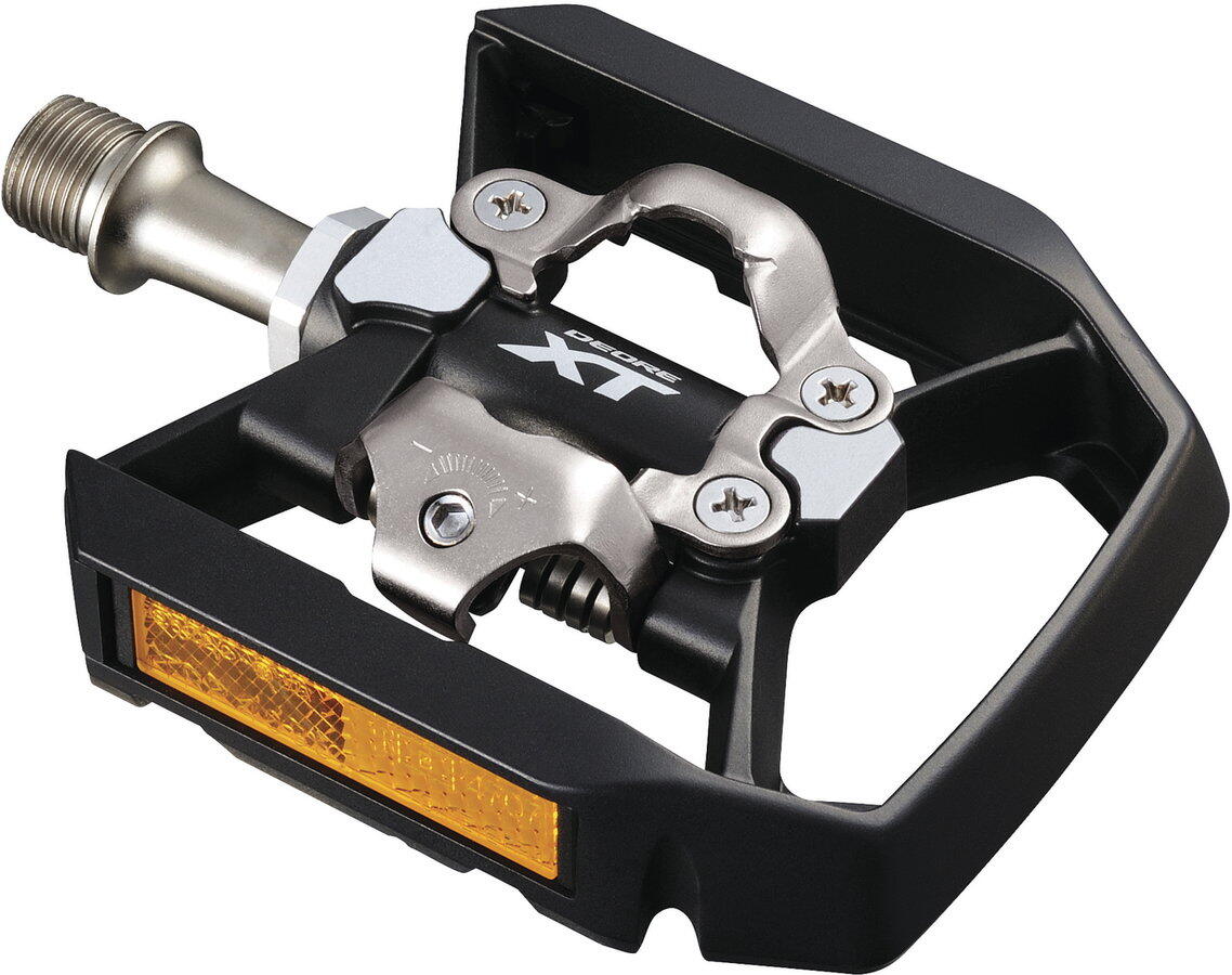 Shimano SPD Trekking-Pedal PDT8000 schwarz,9/16",einseitig,mit Reflektoren 5/7