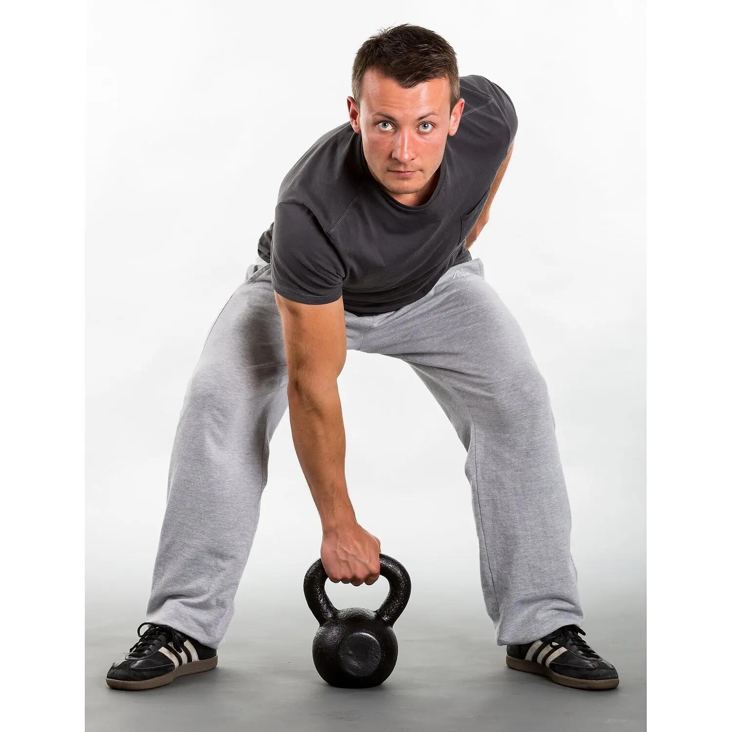 Kettlebell 8 kg Gewichtheben Unisex Schwarz 4/6