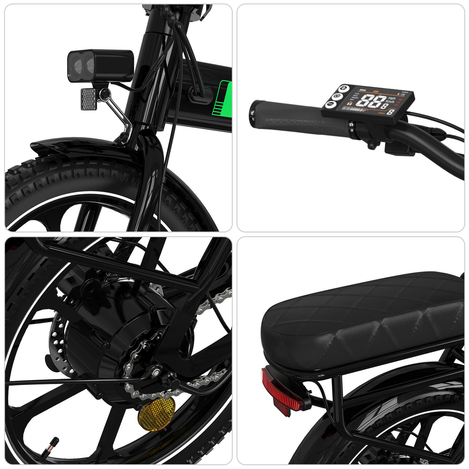 Vélo électrique pliant 16" 250W batterie amovible 36V 12Ah BK5S 6/6
