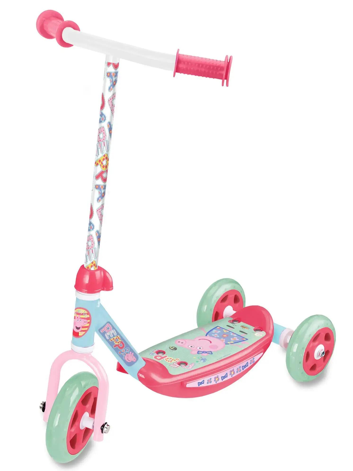 Patinete Peppa Pig 3 Ruedas Infantil  (9677)+ POMPERO DE REGALO 2/3