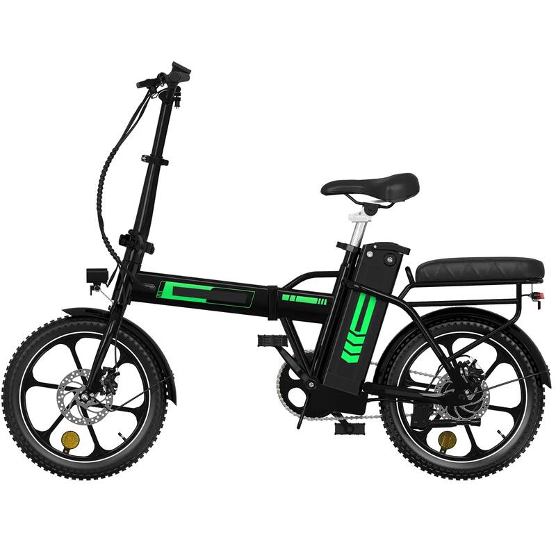 Bicicletă electrică pliabilă 16" 250W, baterie detașabilă 36V 12Ah