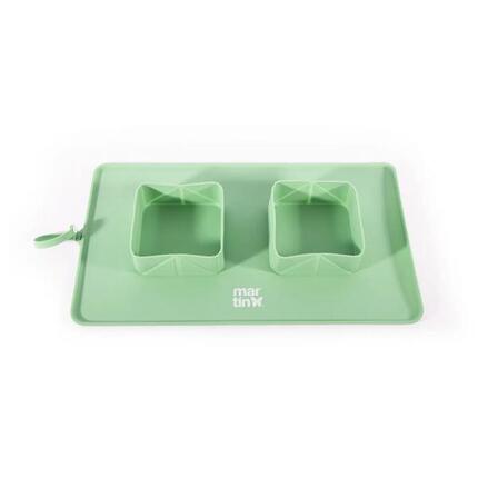 Gamelle pour chien double pliable Martin Sellier