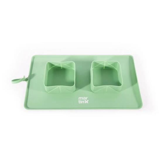 Gamelle pour chien double pliable Martin Sellier