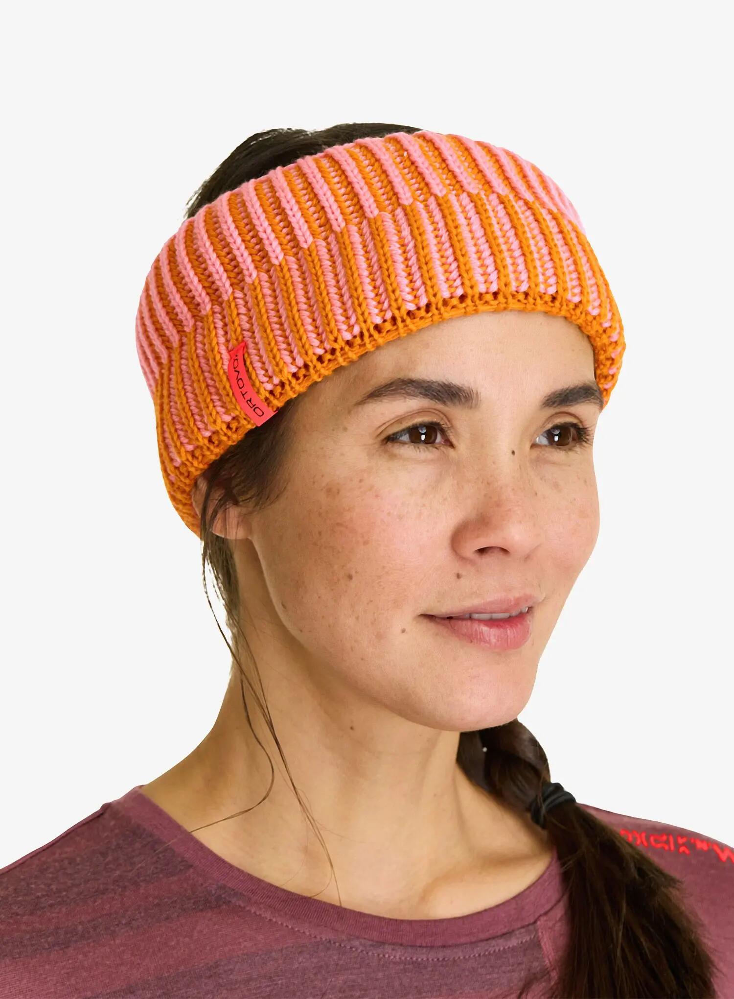 Opaska sportowa na głowę Ortovox Deep Knit Headband - autumn leaves 3/7