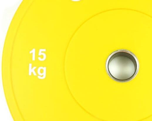 Disco bumper olímpico de color de halterofilia 15 kg Viok Sport 2/3