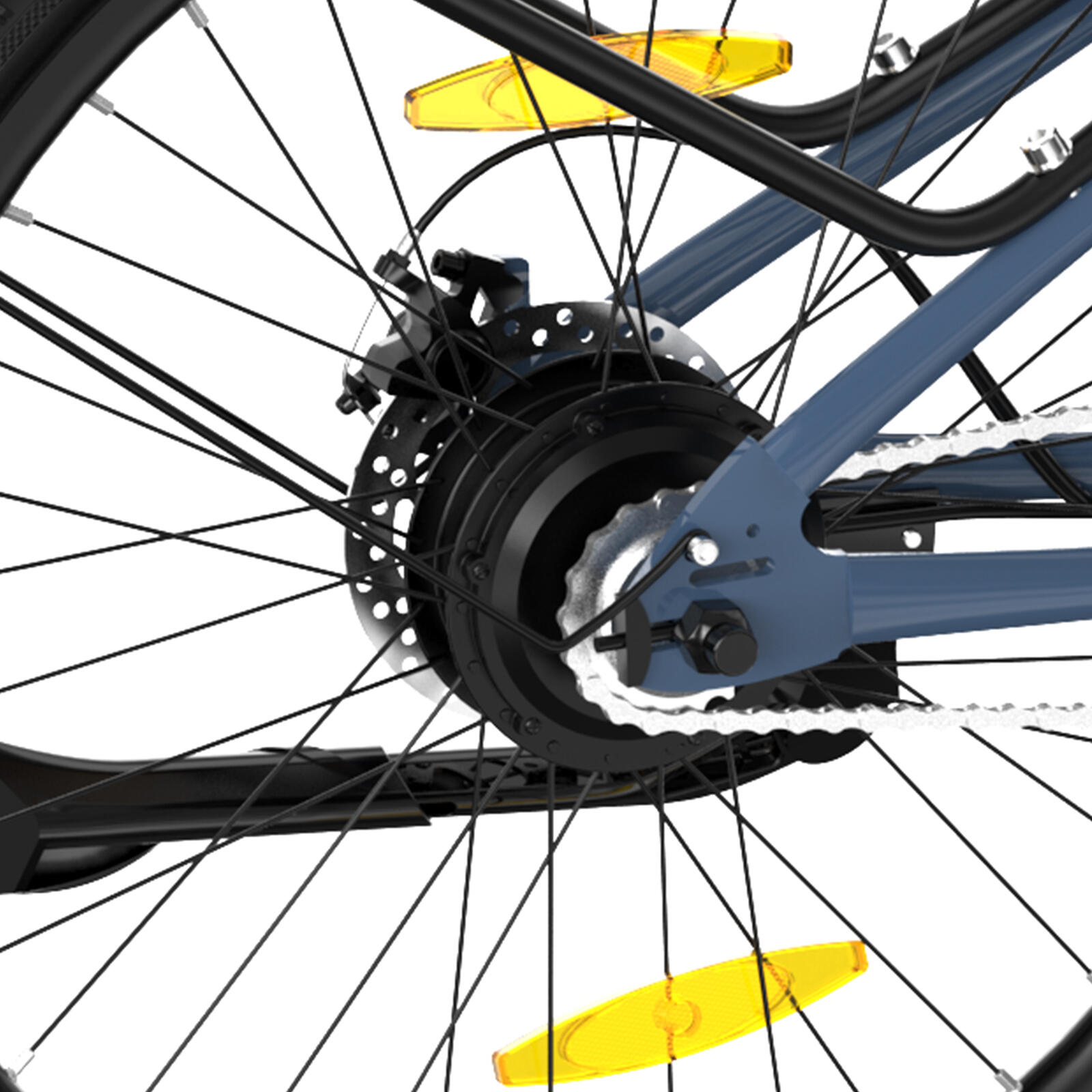 Vélo électrique urbain 27,5" batterie amovible 36V 12Ah autonomie 100 km BK8SL 5/7