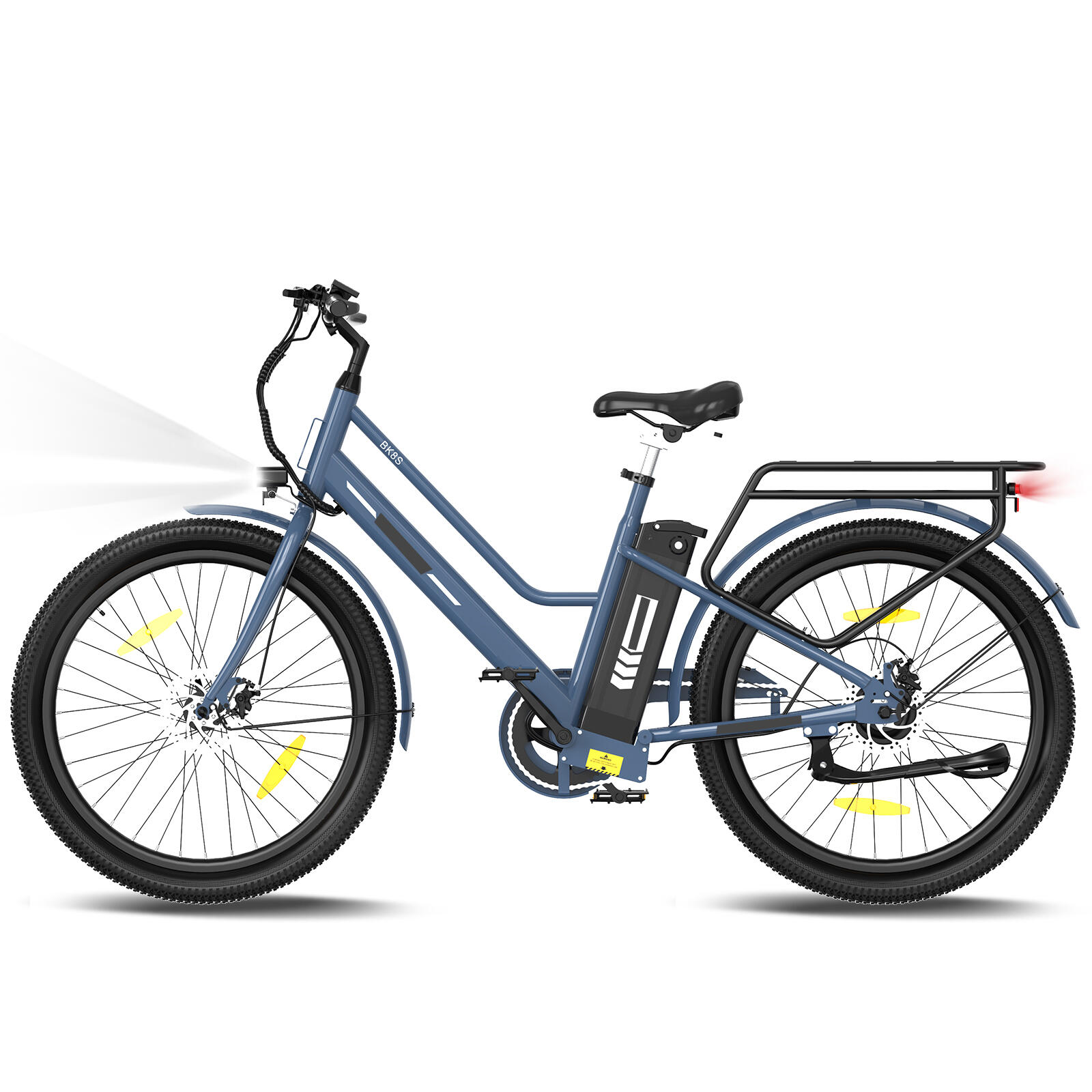 Vélo électrique urbain 27,5" batterie amovible 36V 12Ah autonomie 100 km BK8SL 3/7
