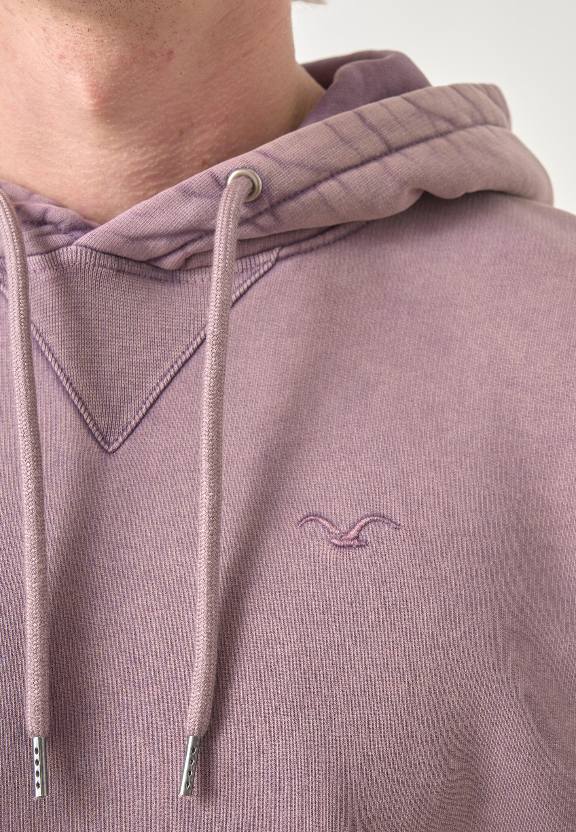 Sweatshirt Boxy Hooded Ligull Washed 7/8