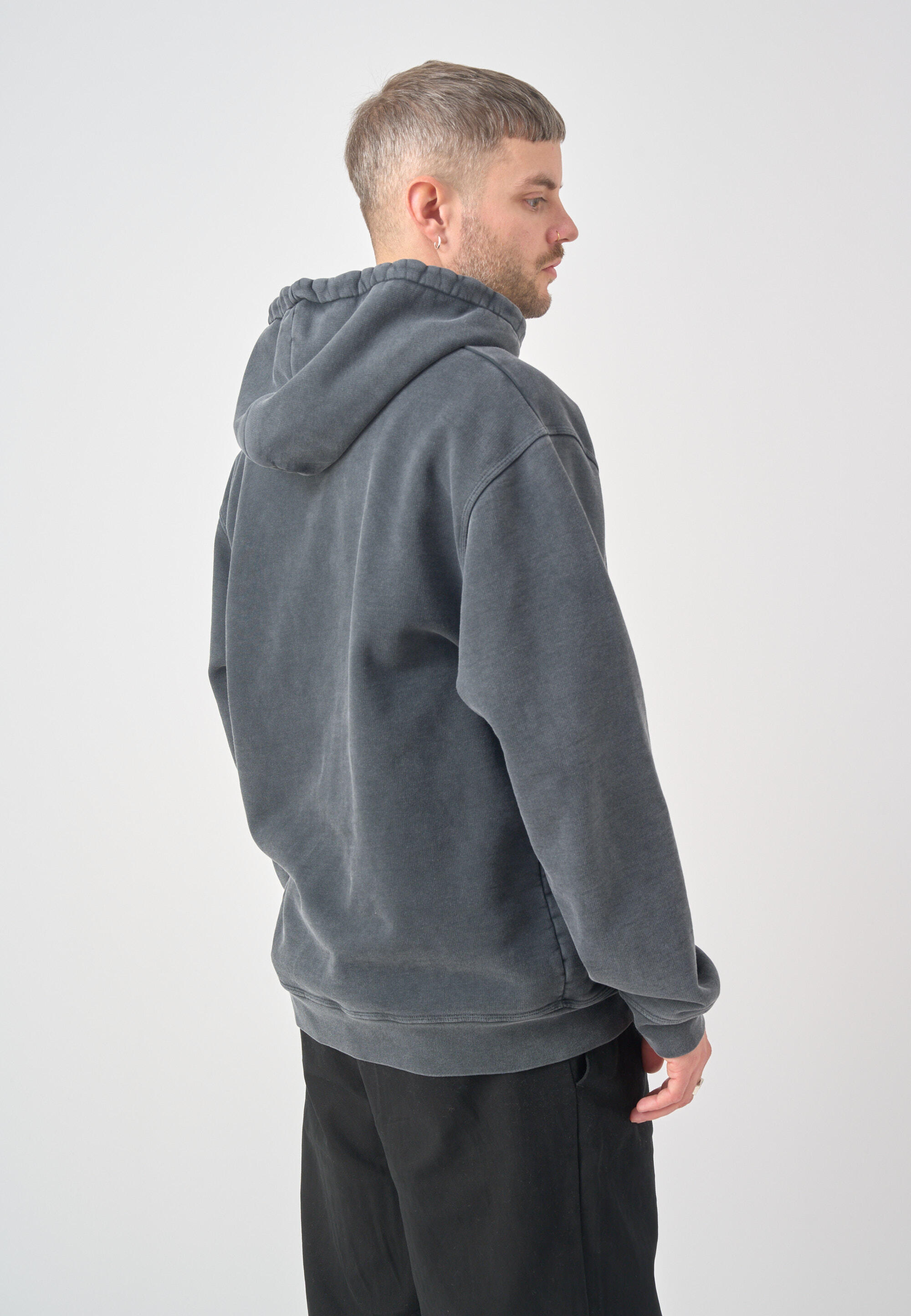 Sweatshirt Boxy Hooded Ligull Washed 6/8