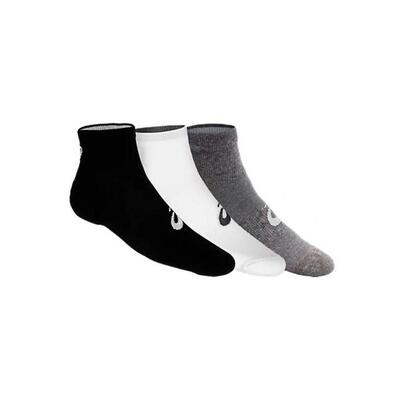 Pack of 3 pairs of multicolor asics quarter socks