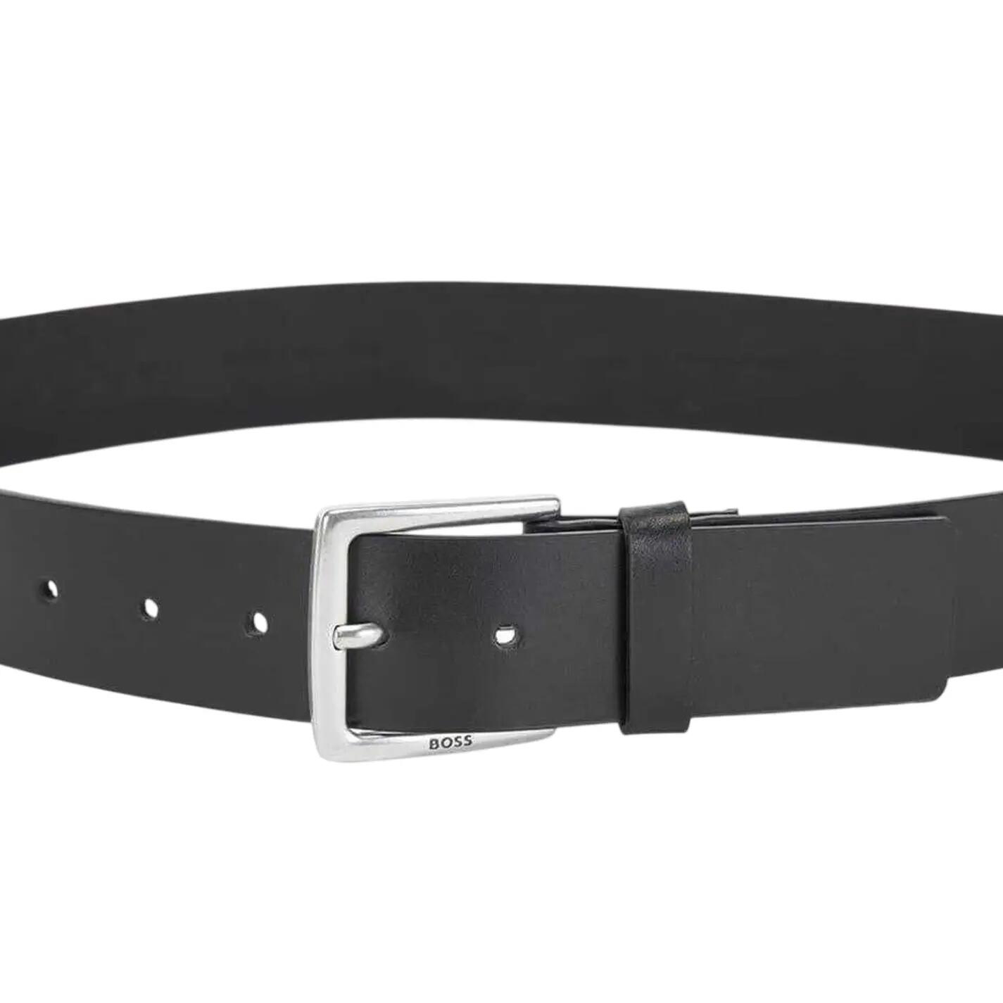 Pelle Di Mucca Cintura Boss Rummi Nero 4/4