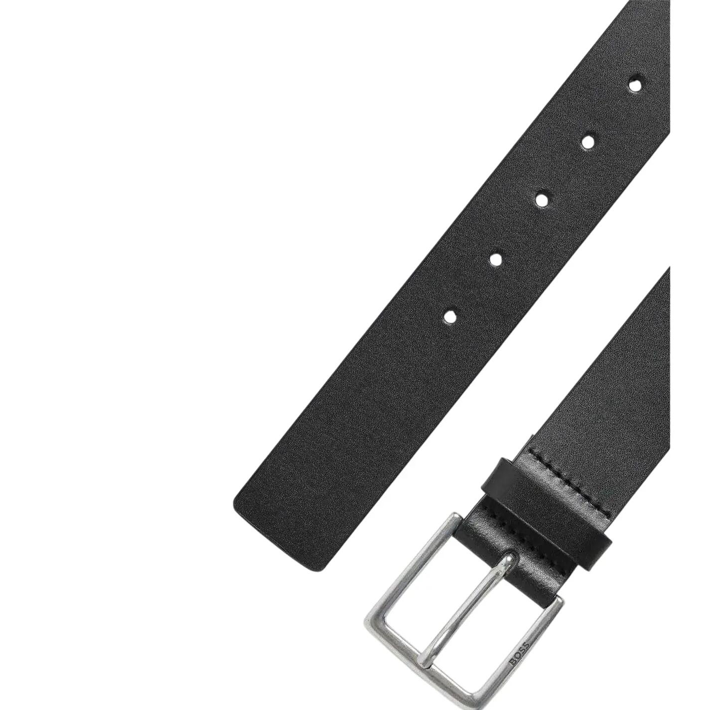 Pelle Di Mucca Cintura Boss Rummi Nero 3/4