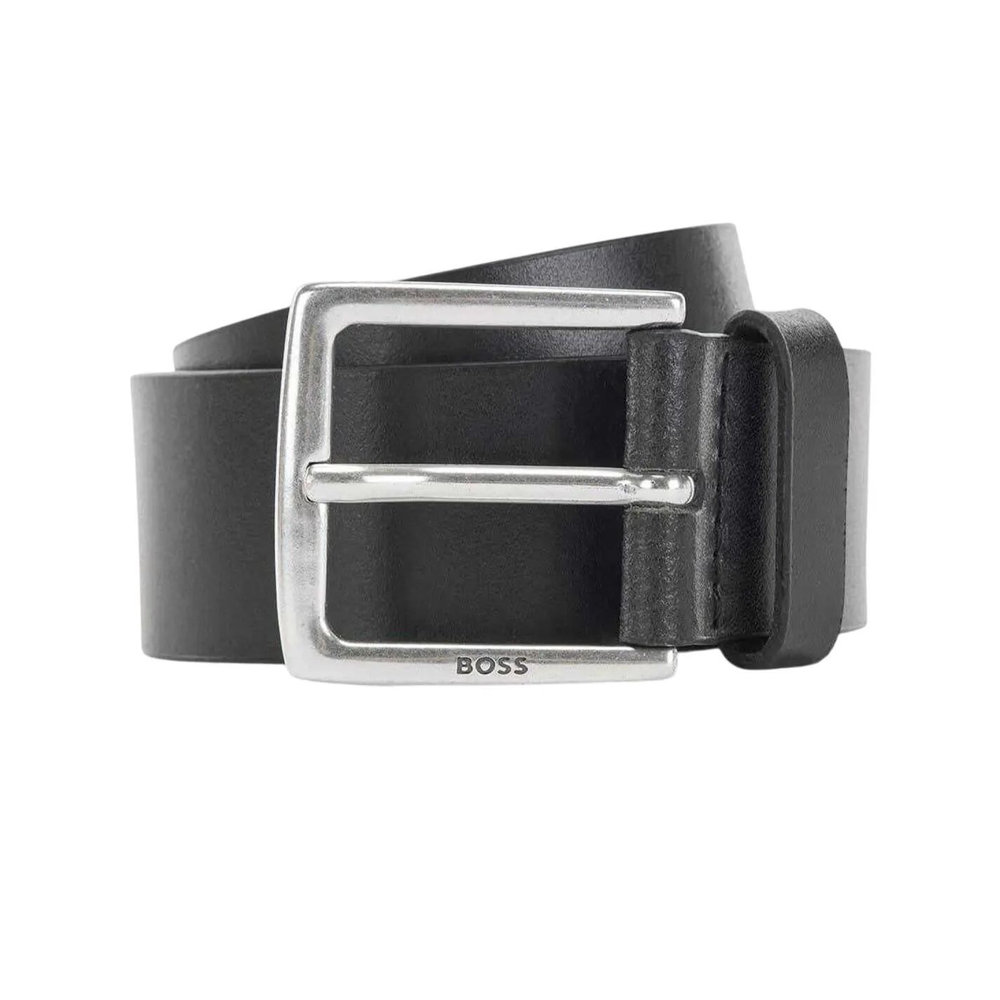 Pelle Di Mucca Cintura Boss Rummi Nero 2/4