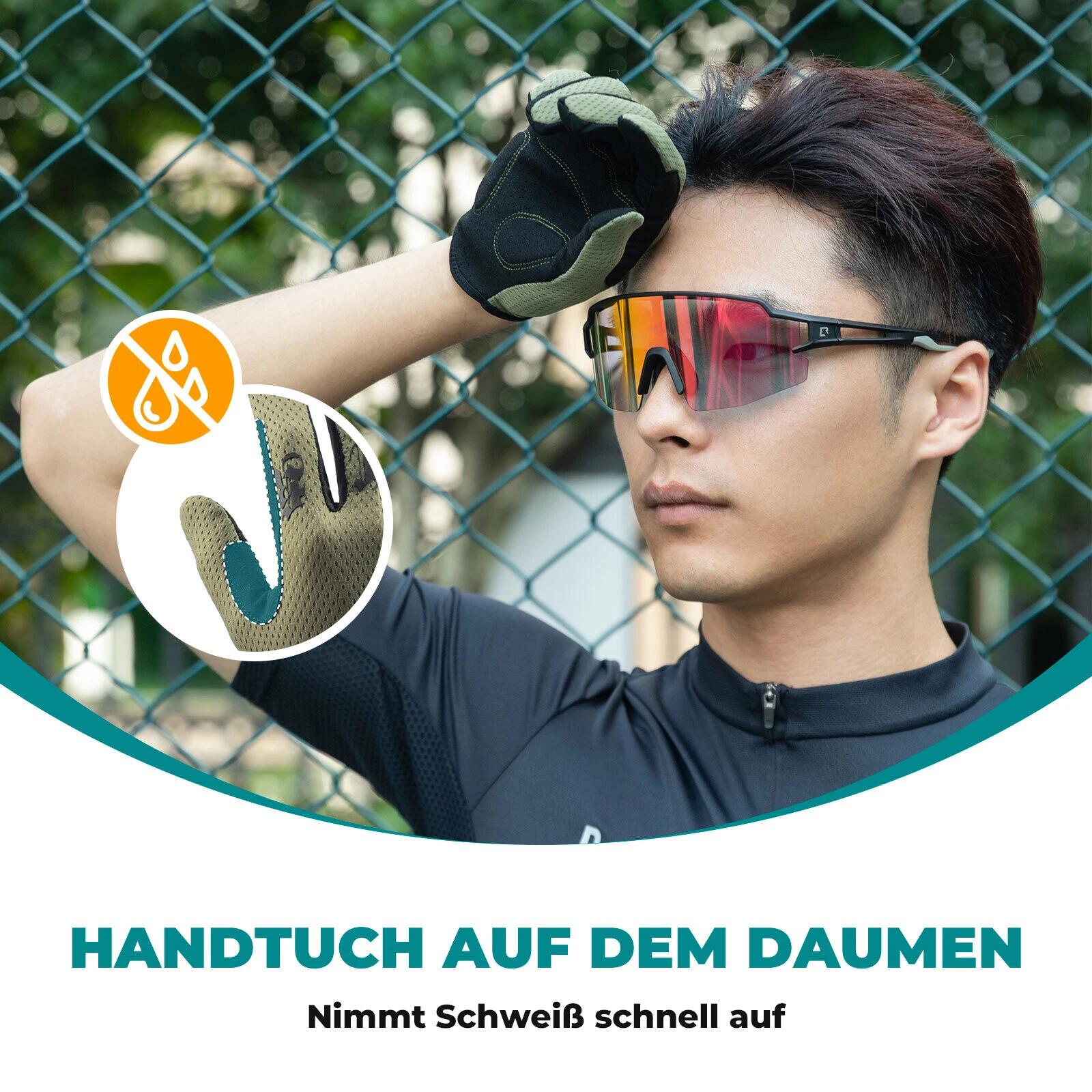 ROCKBROS Stoßdämpfende Fahrradhandschuhe Touchscreen 6/7