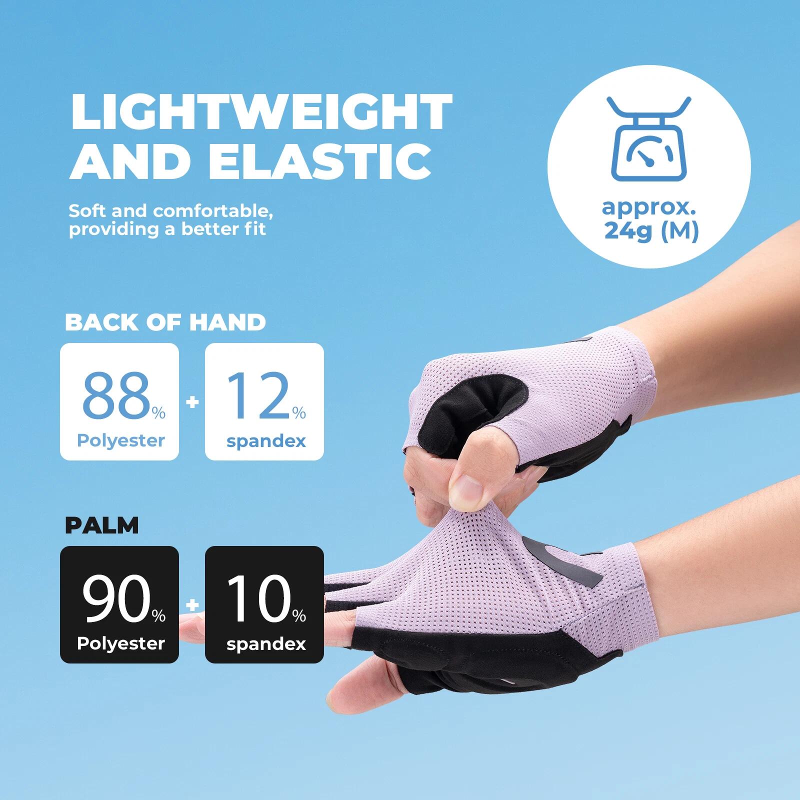 ROCKBROS Leichte Halbfinger Radhandschuhe 2/5