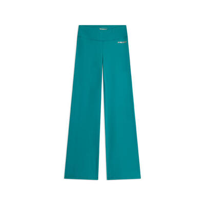 Leggings in tessuto quick dry vita alta con fondo a zampa
