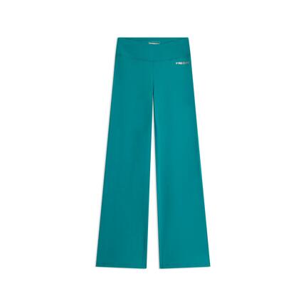 Leggings à taille haute en tissu à séchage rapide avec bas évasé