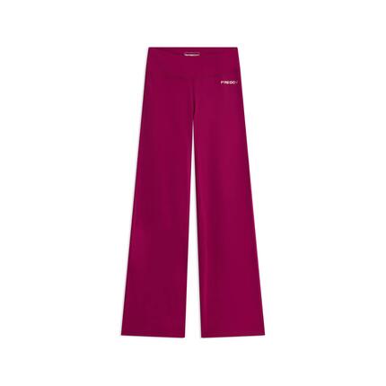Leggings à taille haute en tissu à séchage rapide avec bas évasé