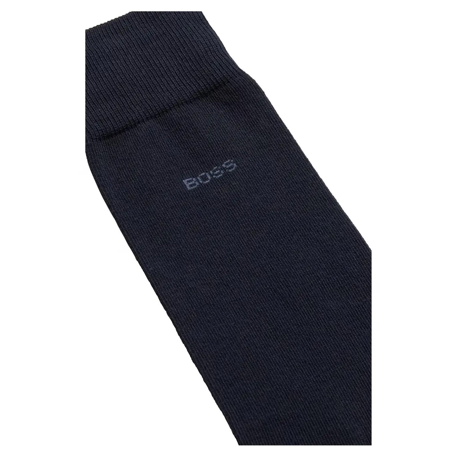 Calzini Semplice Uomo Misura Confezione 2 Boss Blu Navy 2/3
