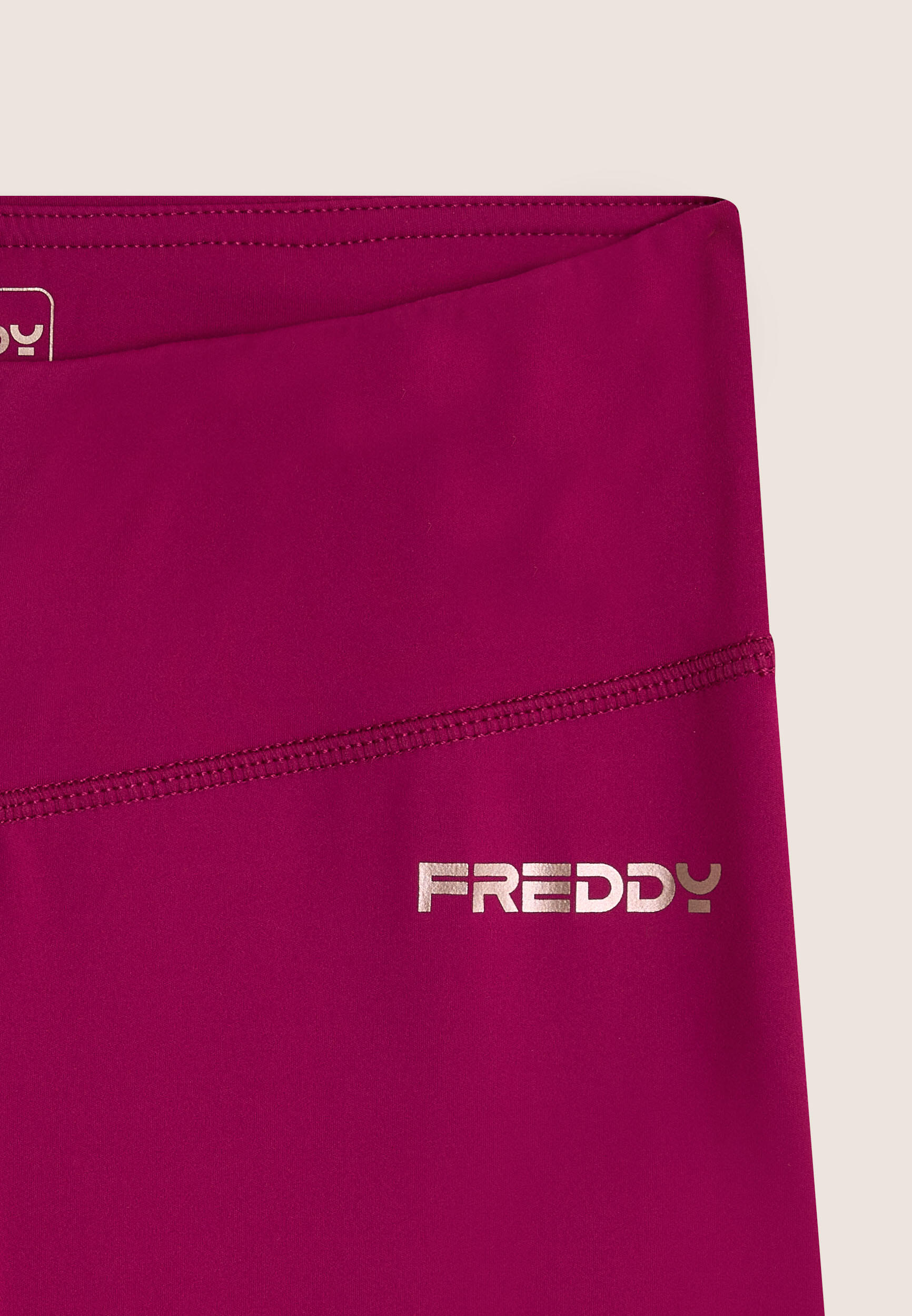 Leggings à taille haute en tissu à séchage rapide avec bas évasé 3/3