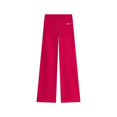 Leggings in tessuto quick dry vita alta con fondo a zampa