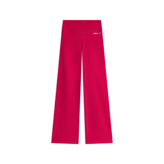 Leggings in tessuto quick dry vita alta con fondo a zampa