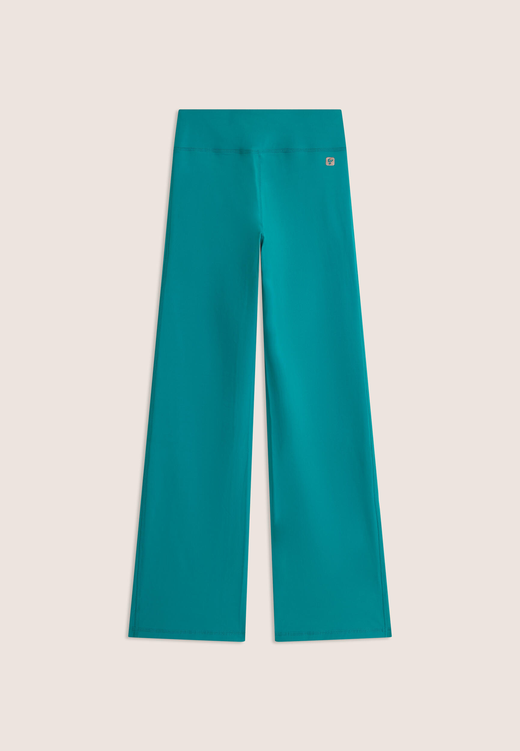 Leggings à taille haute en tissu à séchage rapide avec bas évasé 2/3
