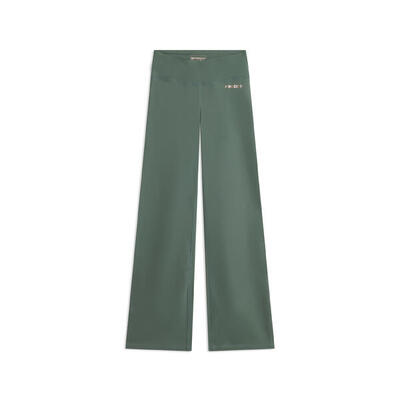 Leggings in tessuto quick dry vita alta con fondo a zampa
