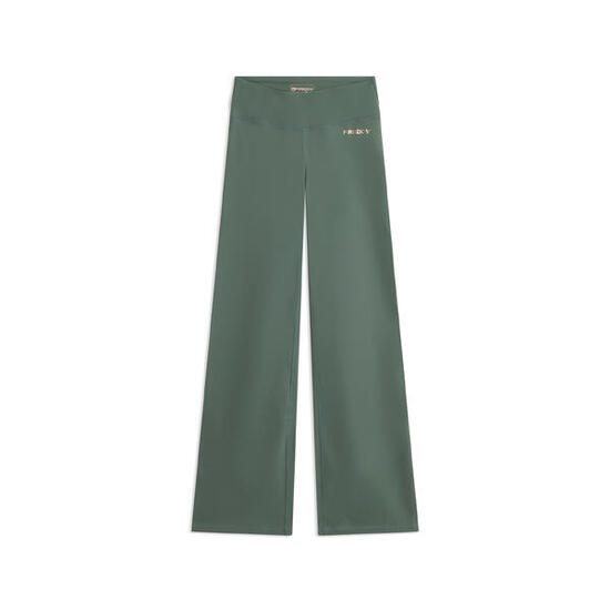 Leggings in tessuto quick dry vita alta con fondo a zampa
