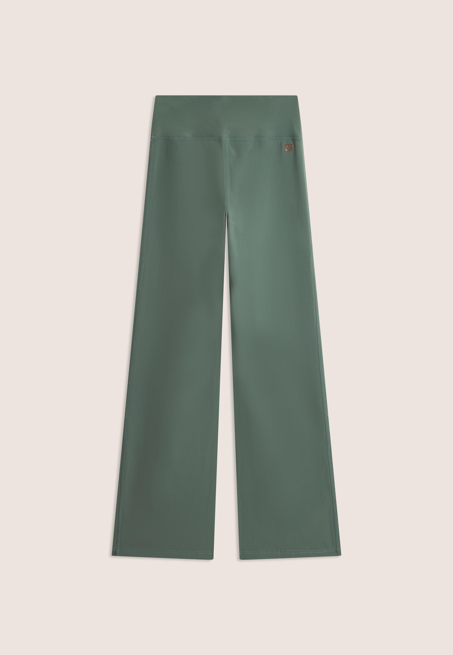 Leggings à taille haute en tissu à séchage rapide avec bas évasé 2/3