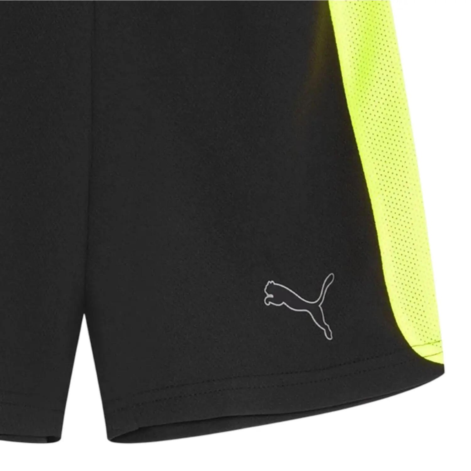 Pantaloncini Bambini Puma Finesse Nero Giallo 4/4