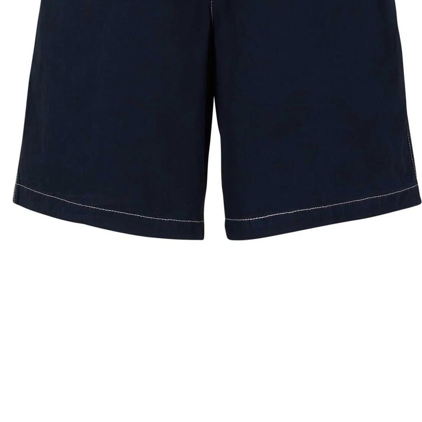 Pantaloncini Casual Cotone Uomo Boss Karlos Blu Scuro 3/3
