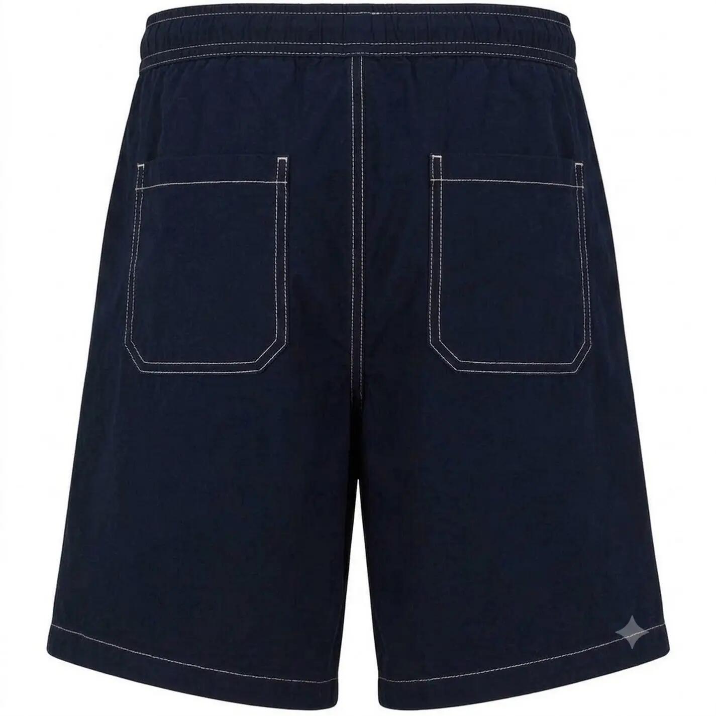 Pantaloncini Casual Cotone Uomo Boss Karlos Blu Scuro 2/3