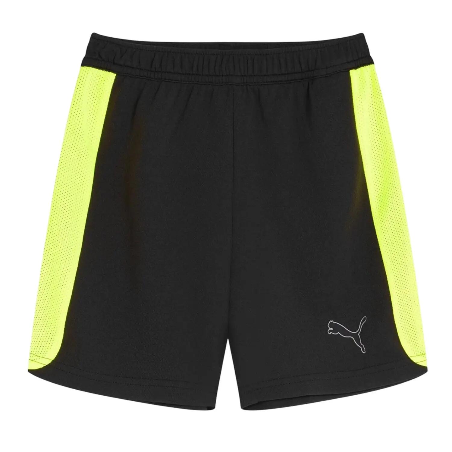 Pantaloncini Bambini Puma Finesse Nero Giallo 2/4