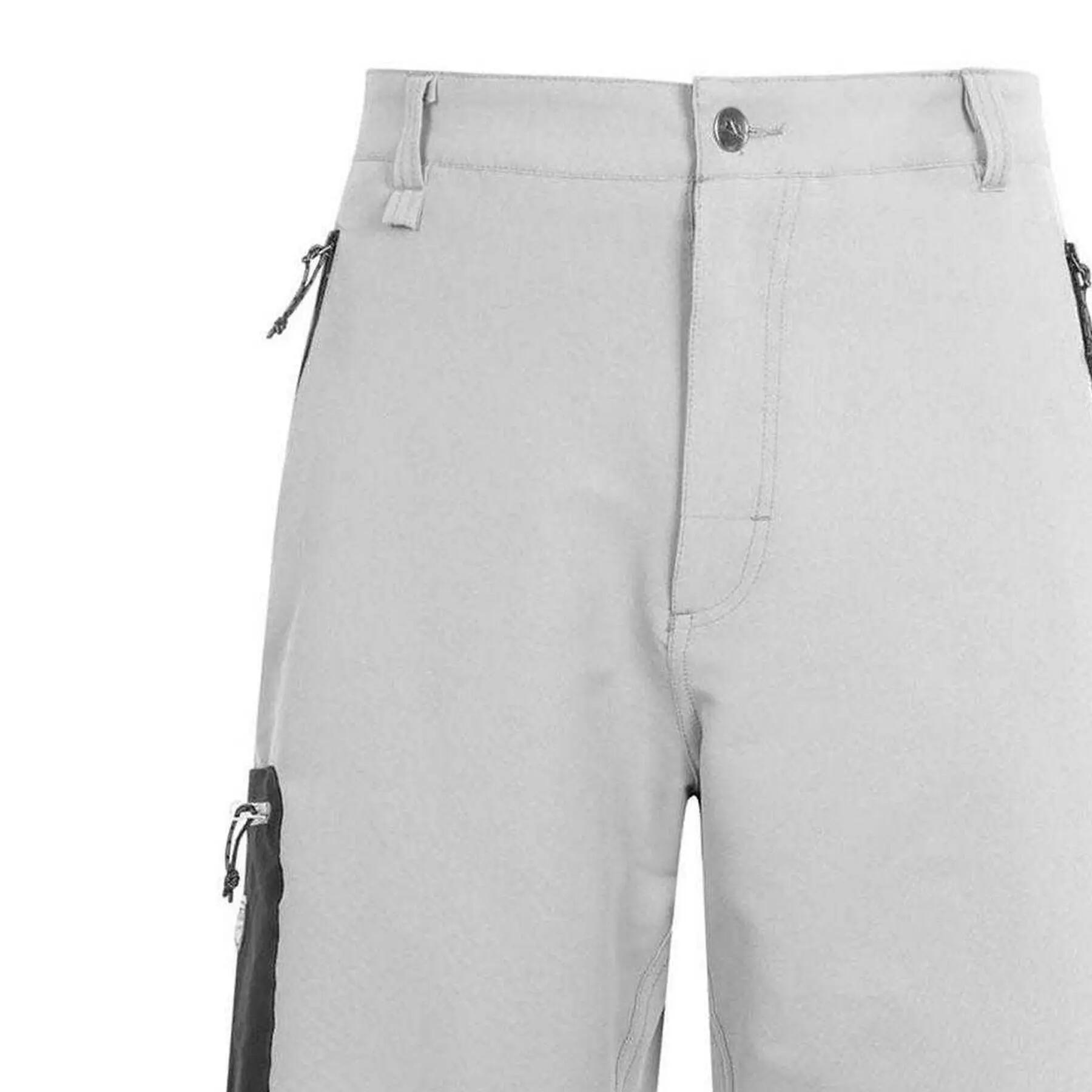 Mens Cargo Shorts (Grey) 3/4