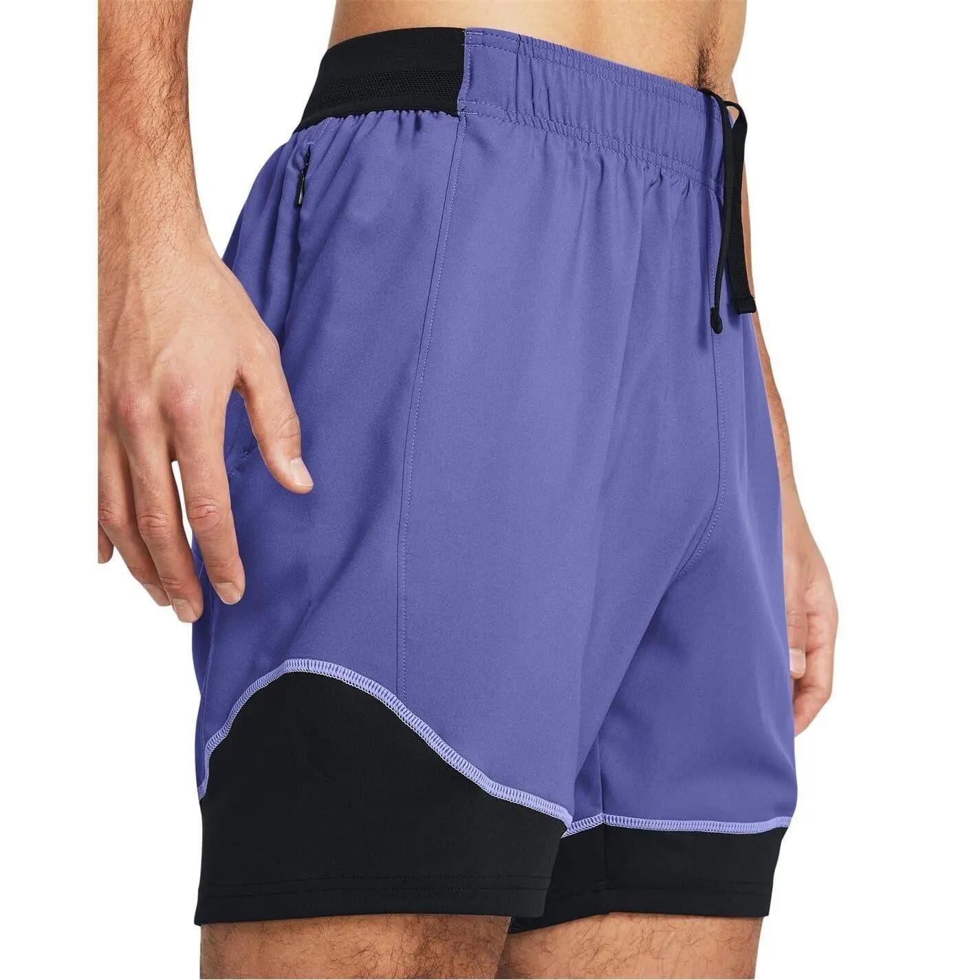 Short Motif/style 2en1 PRO Homme (Bleu Marine) 4/6